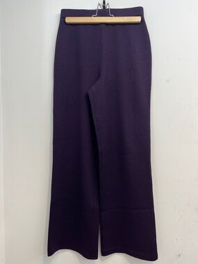 St. John Collection Wool Wide Leg Pants